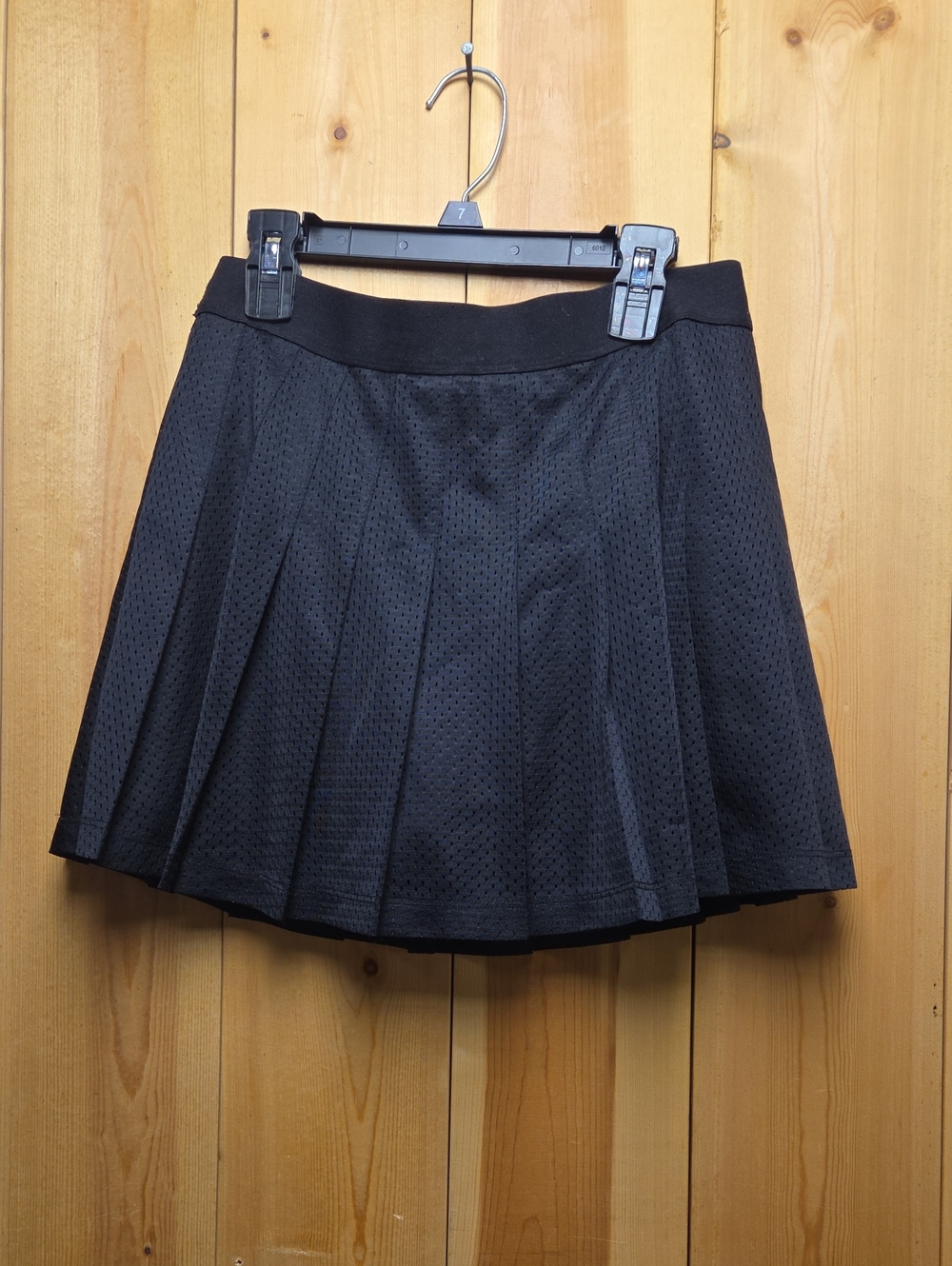PINK Victoria's Secret Black Pleated Mesh Skort